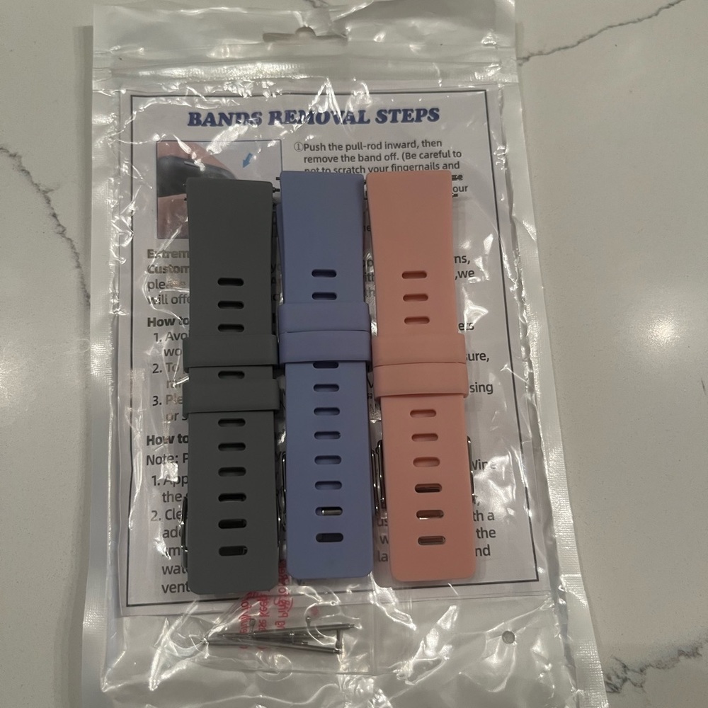 Fitbit versa/versa 2/versa lite watch strap (3-pack)
